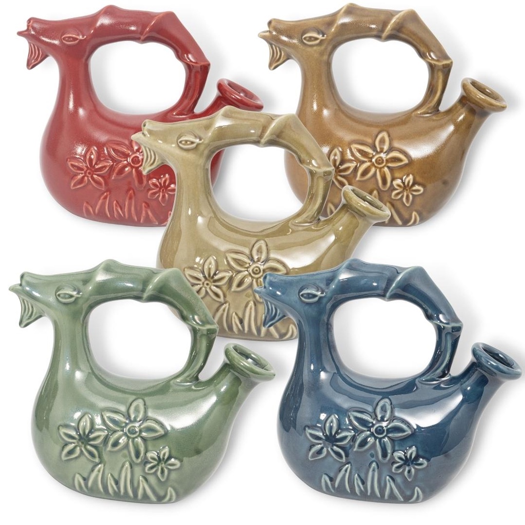 Bình Rót Rượu Vang Hình Tượng Con Dê | Đựng Nước Hoa Quả | Trang Trí Bàn Làm Việc | Decor Phòng Khách (Gốm Sứ 2L)