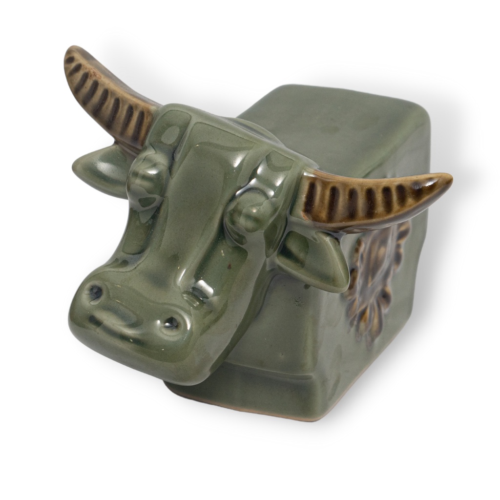 Tượng Trâu Gốm Sứ Trang Trí Bàn Làm Việc | Decor Phòng Khách | Phong Thủy | Thủy Sinh Tiểu Cảnh (Mini Cute)