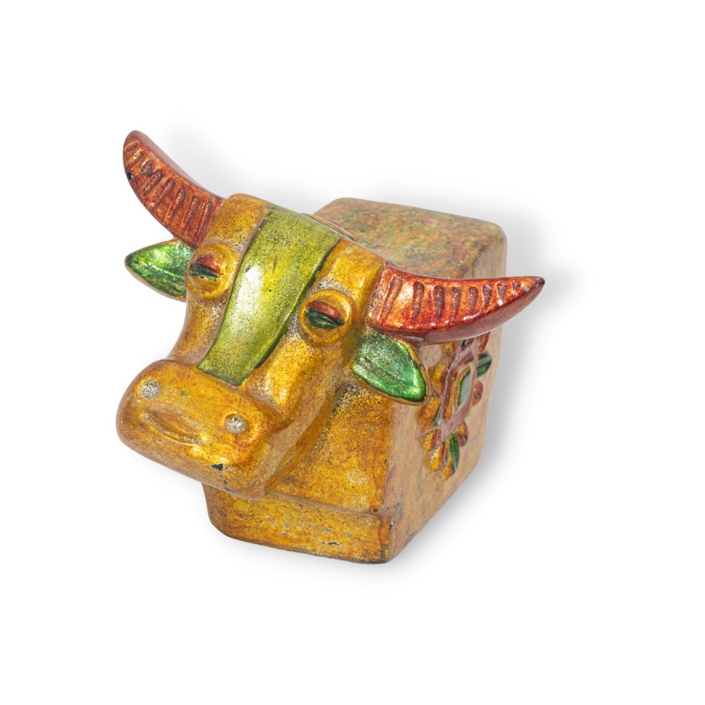 Tượng Trâu Gốm Sứ Sơn Mài Trang Trí Bàn Làm Việc | Decor Phòng Khách | Phong Thủy | Thủy Sinh Tiểu Cảnh (Mini Cute)