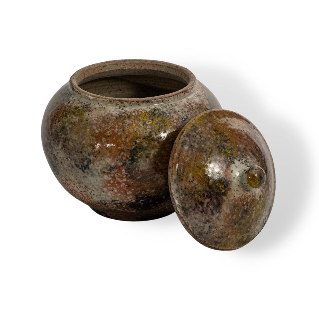 Hũ Mứt Cầu Men Vàng Cam