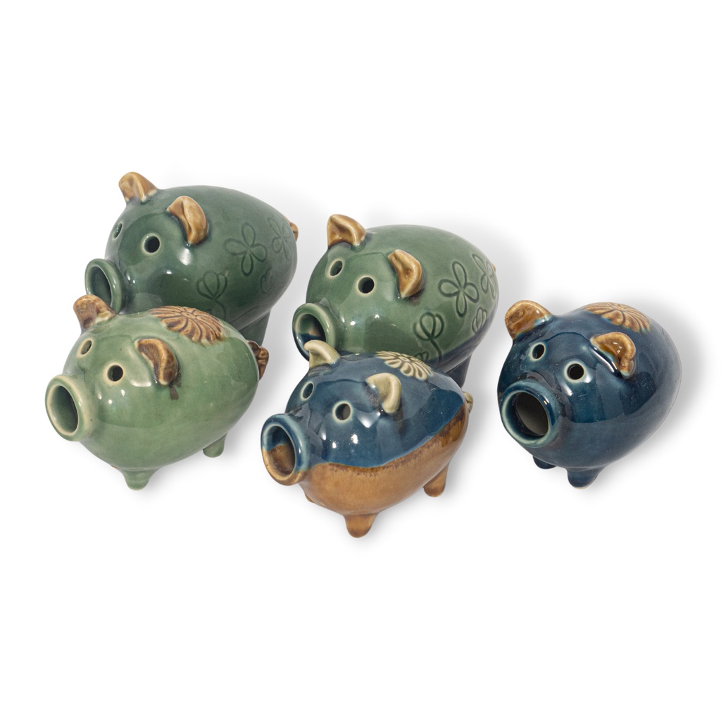 Tượng Heo Gốm Sứ Trang Trí Bàn Làm Việc | Decor Phòng Khách | Phong Thủy | Thủy Sinh Tiểu Cảnh (Mini Cute)