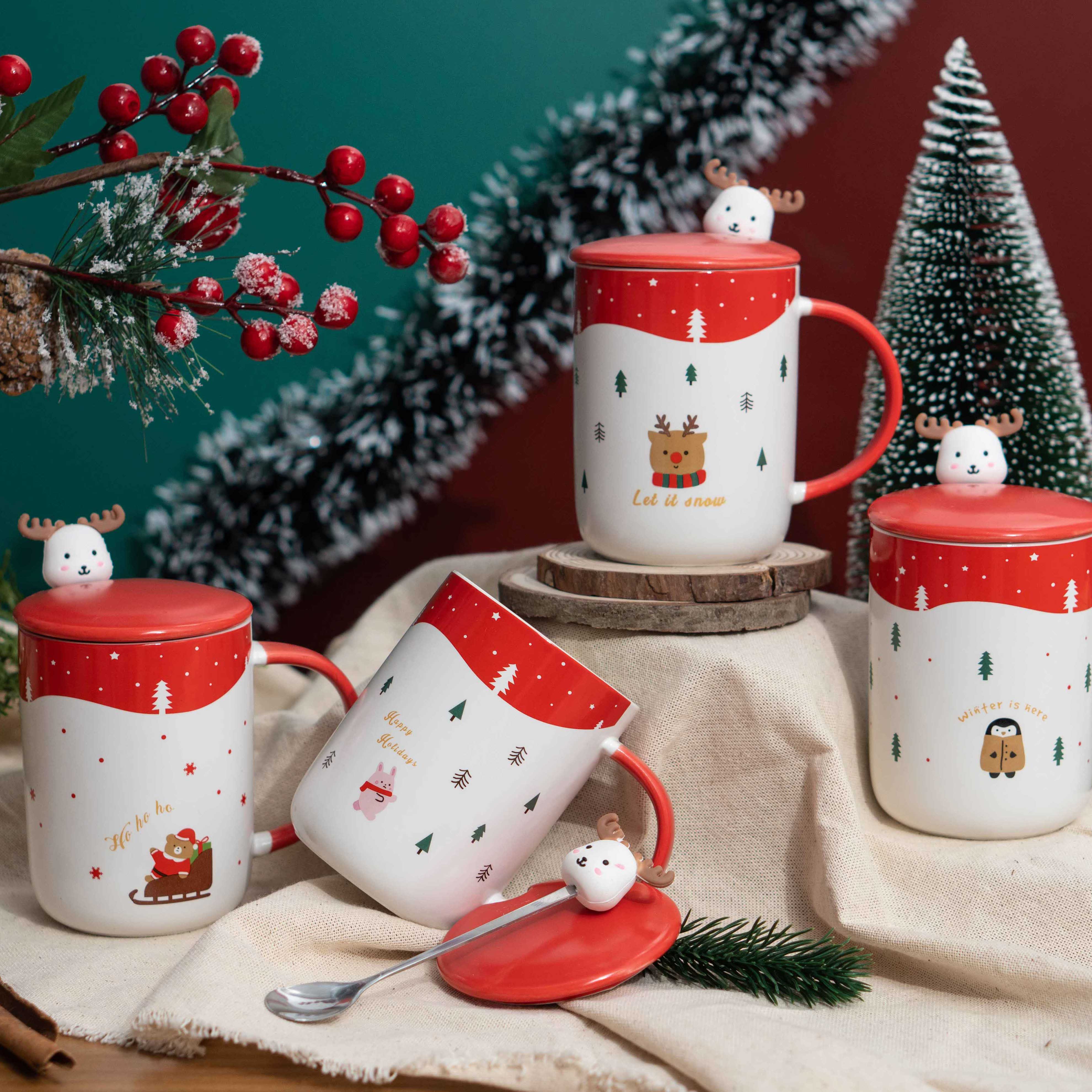 Cốc sứ Tuần lộc