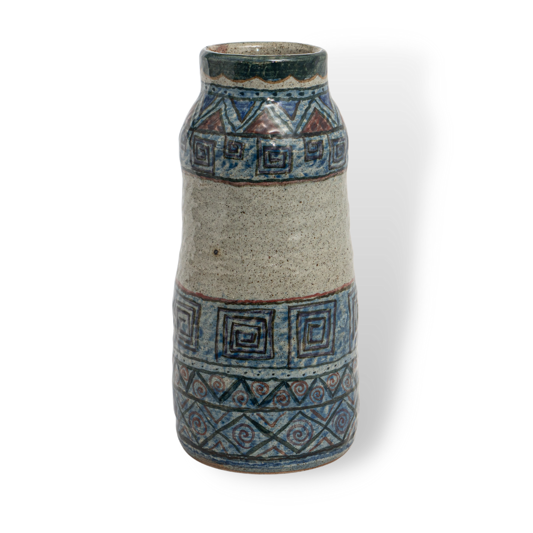 Bình Thổ Cẩm Men Lam