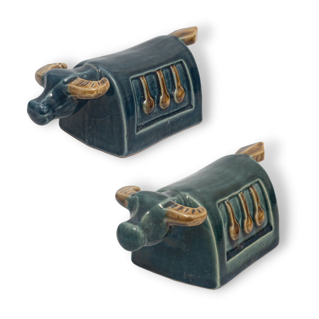 Tượng Trâu Mõ Gốm Sứ Trang Trí Bàn Làm Việc | Decor Phòng Khách | Phong Thủy | Thủy Sinh Tiểu Cảnh (Mini Cute)