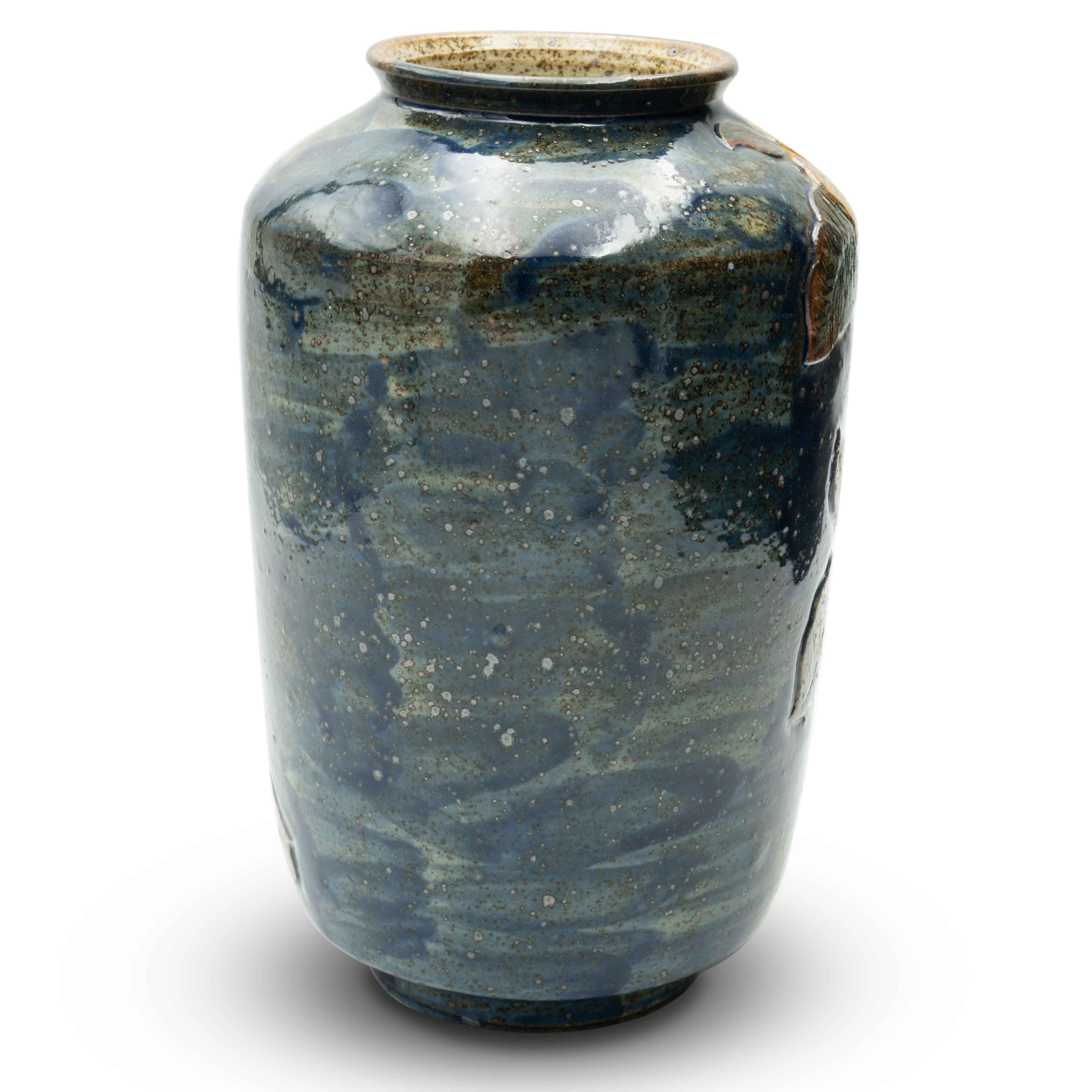 Bình Hoa Vàng Men Xanh