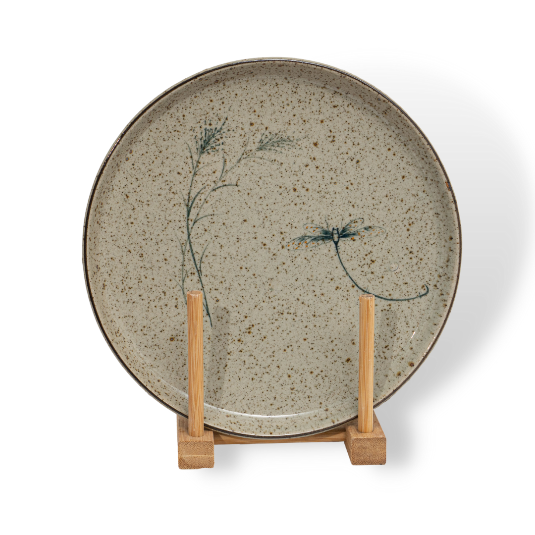 Đĩa Tròn Chuồn Chuồn Men Tiêu sz L