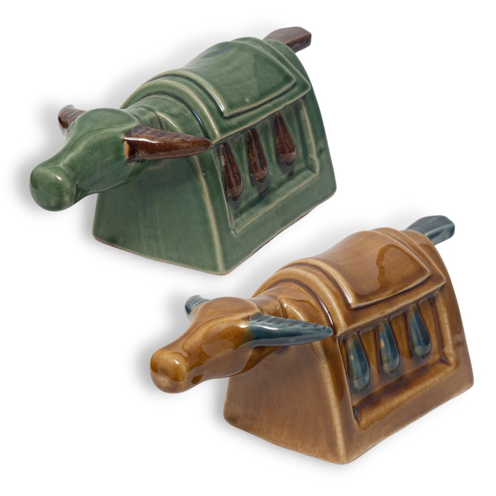 Tượng Trâu Mõ Gốm Sứ Trang Trí Bàn Làm Việc | Decor Phòng Khách | Phong Thủy | Thủy Sinh Tiểu Cảnh (Mini Cute)