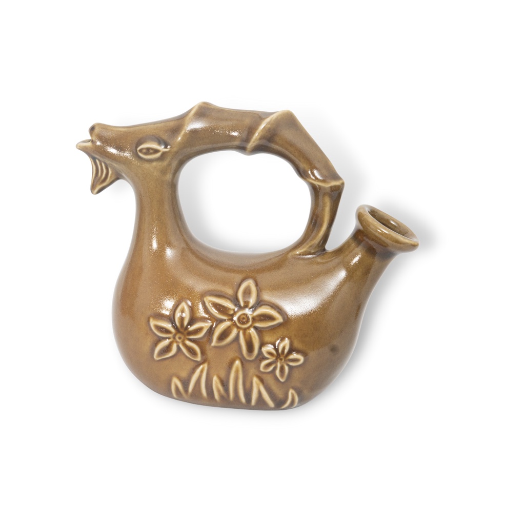 Bình Rót Rượu Vang Hình Tượng Con Dê | Đựng Nước Hoa Quả | Trang Trí Bàn Làm Việc | Decor Phòng Khách (Gốm Sứ 2L)