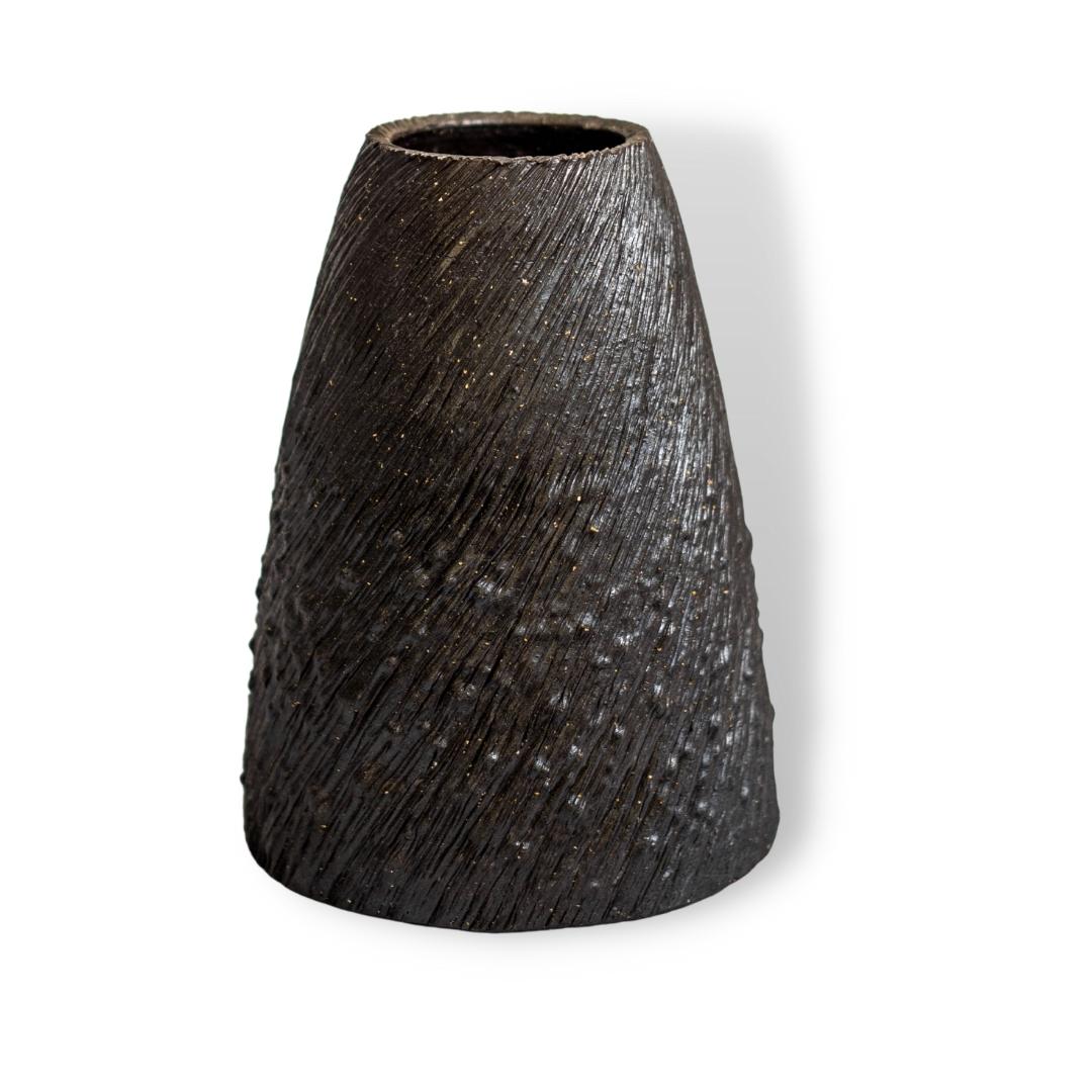 Bình Chuông Sành Nhỏ Họa Tiết Sọc