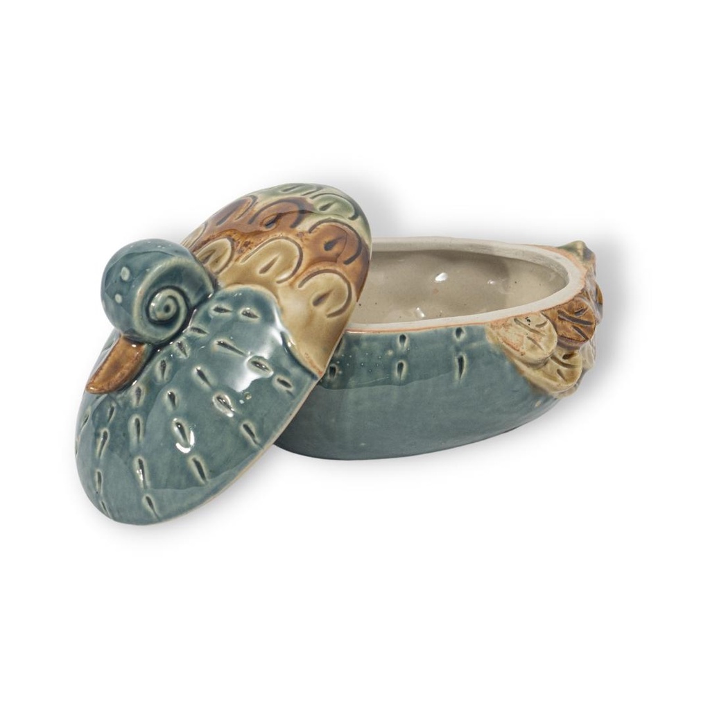 Hộp Đựng Mứt & Bánh Kẹo Hình Chú Vịt Mẹ & Con | Trang Trí Bàn Làm Việc | Decor Phòng Khách | Hũ Đựng Gia Vị (Gốm Sứ)