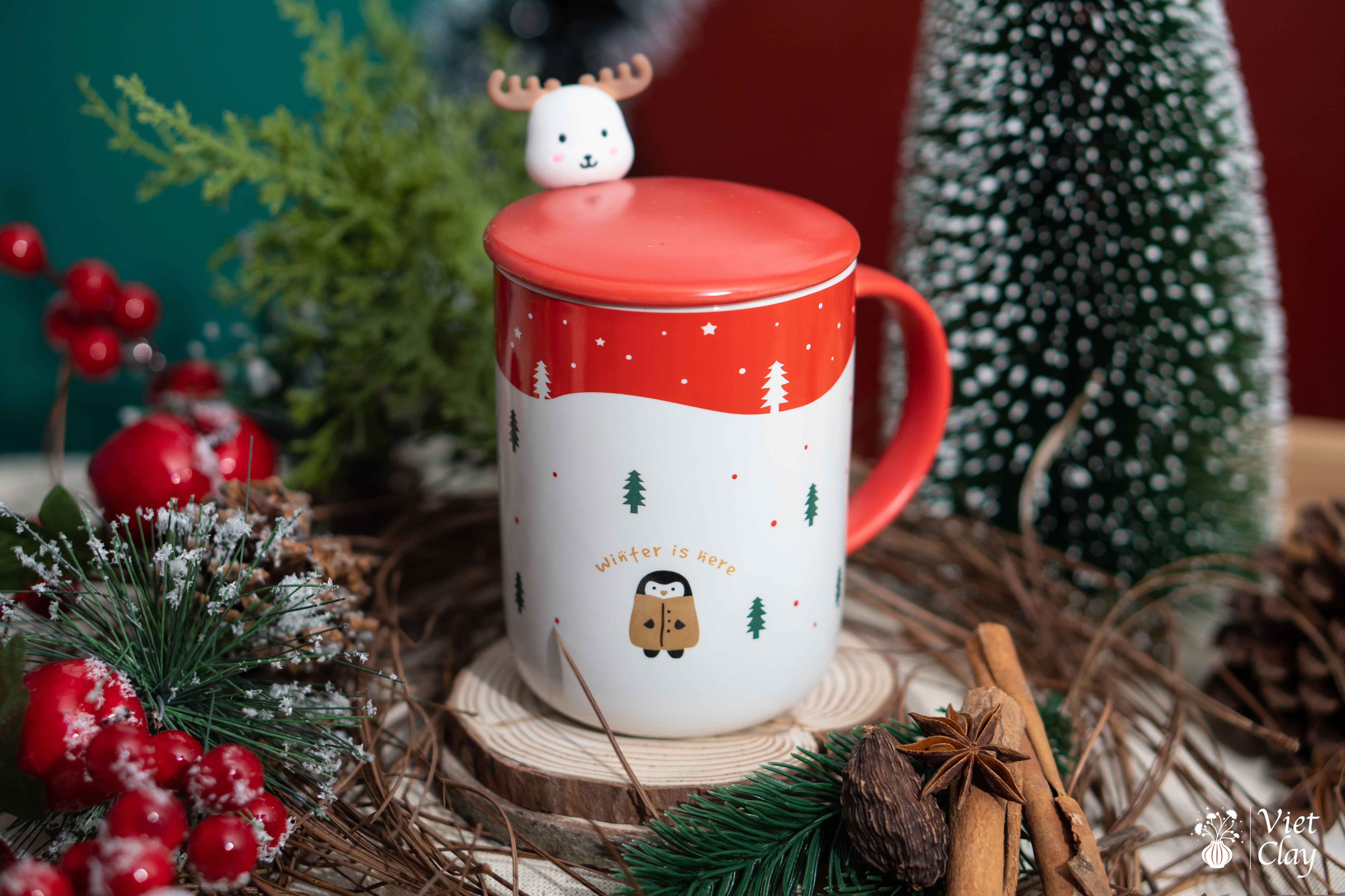 Cốc sứ Tuần lộc