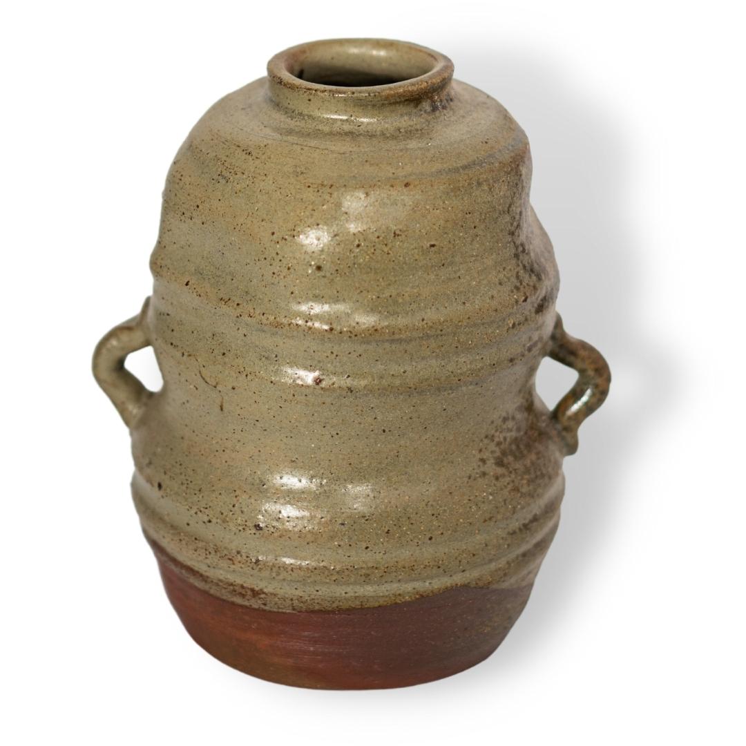 Bình Hoa Sành Men Be Dáng Hồ Lô