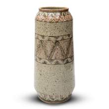 Bình Gốm Thổ Cẩm Dáng Dài