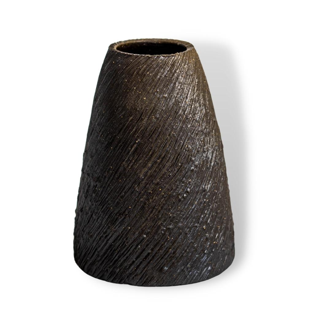 Bình Chuông Sành Nhỏ Họa Tiết Sọc