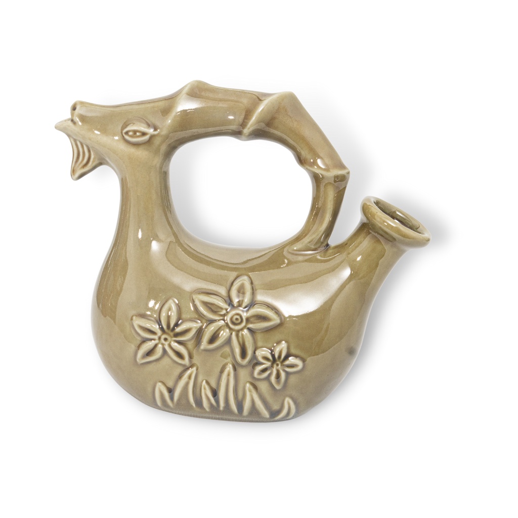 Bình Rót Rượu Vang Hình Tượng Con Dê | Đựng Nước Hoa Quả | Trang Trí Bàn Làm Việc | Decor Phòng Khách (Gốm Sứ 2L)