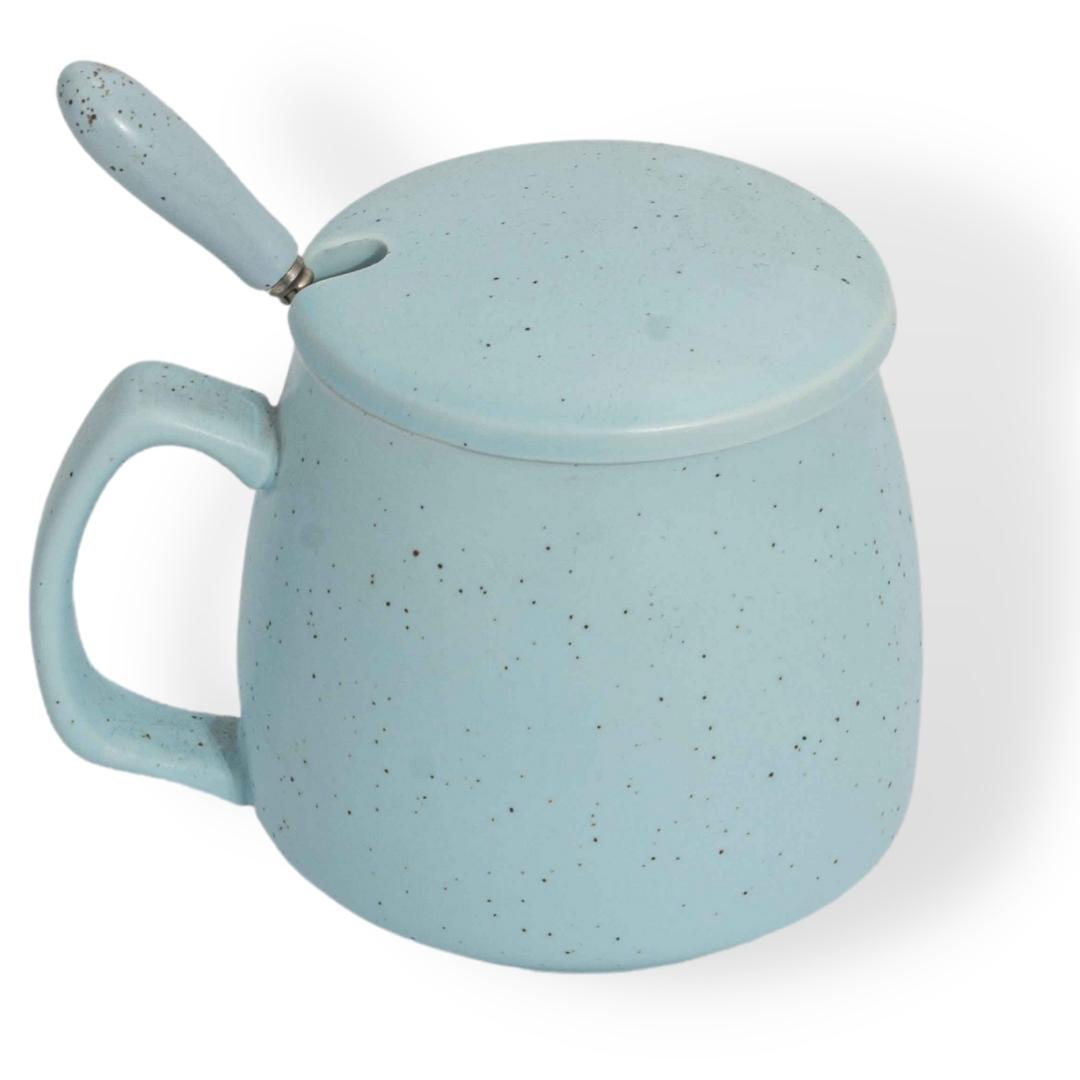 Cốc Sứ Kèm Nắp và Thìa