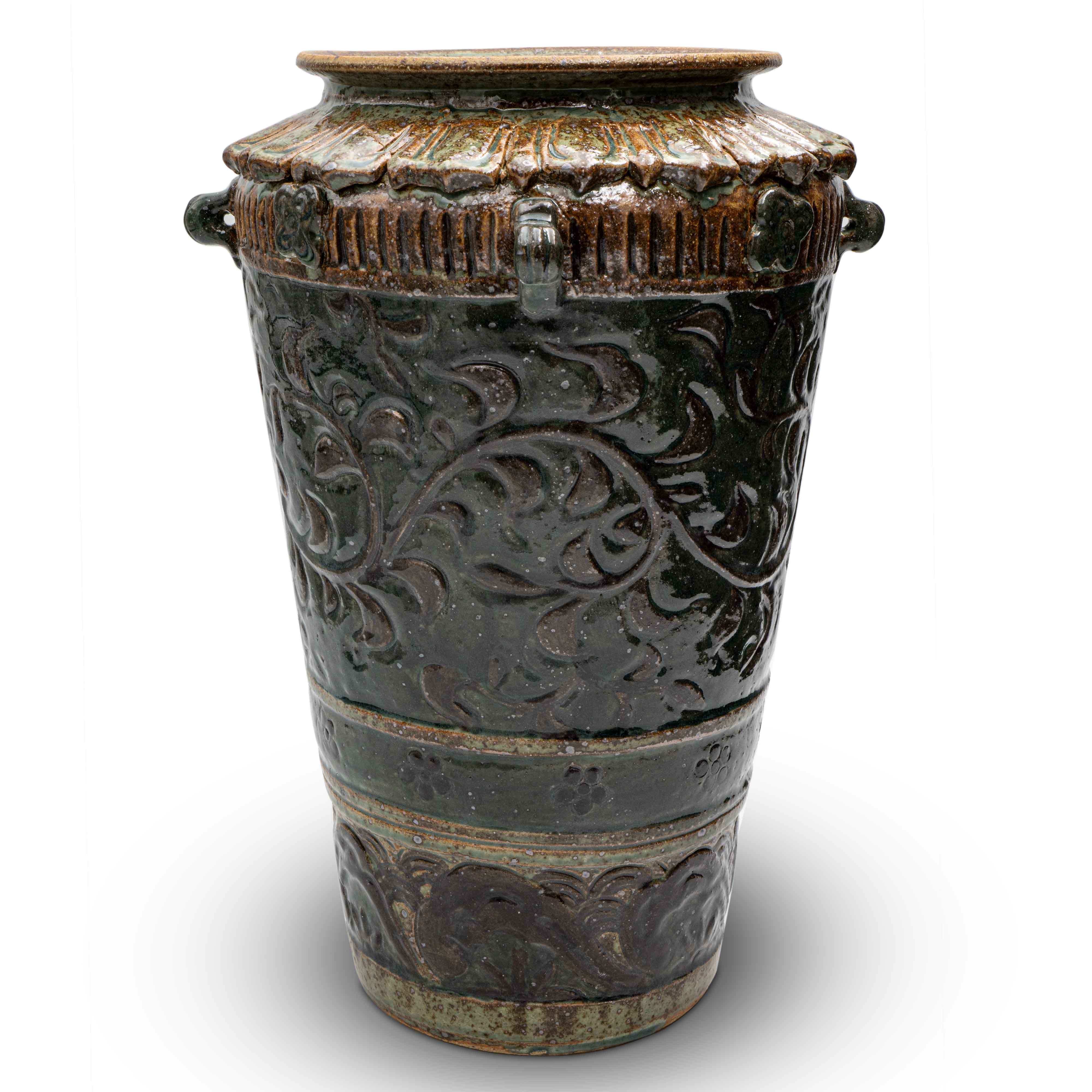 Thạp Họa Tiết Lá