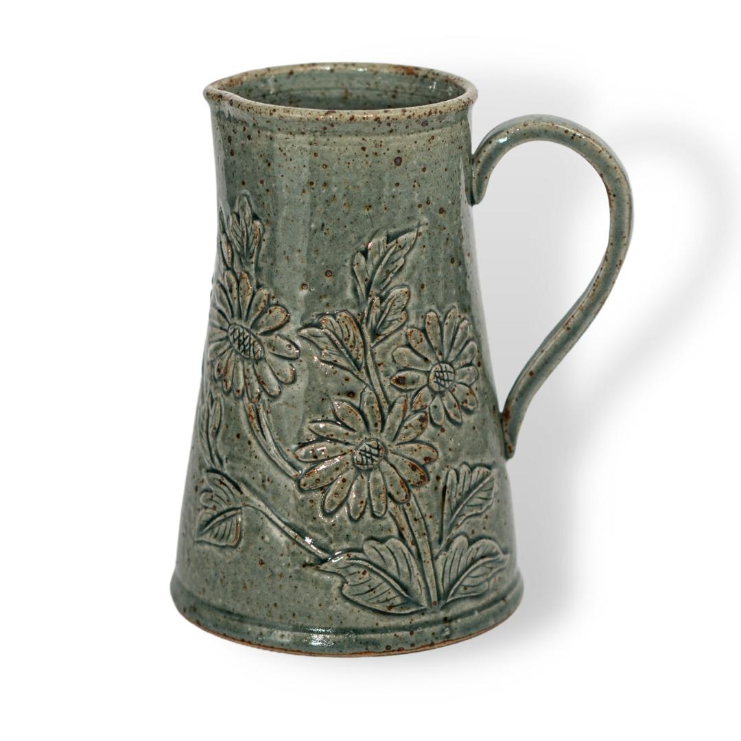 Bình Hoa Khắc Hoa Đồng Tiền Có Tai