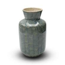 Bình Gốm Hoa Hồng Men Xanh