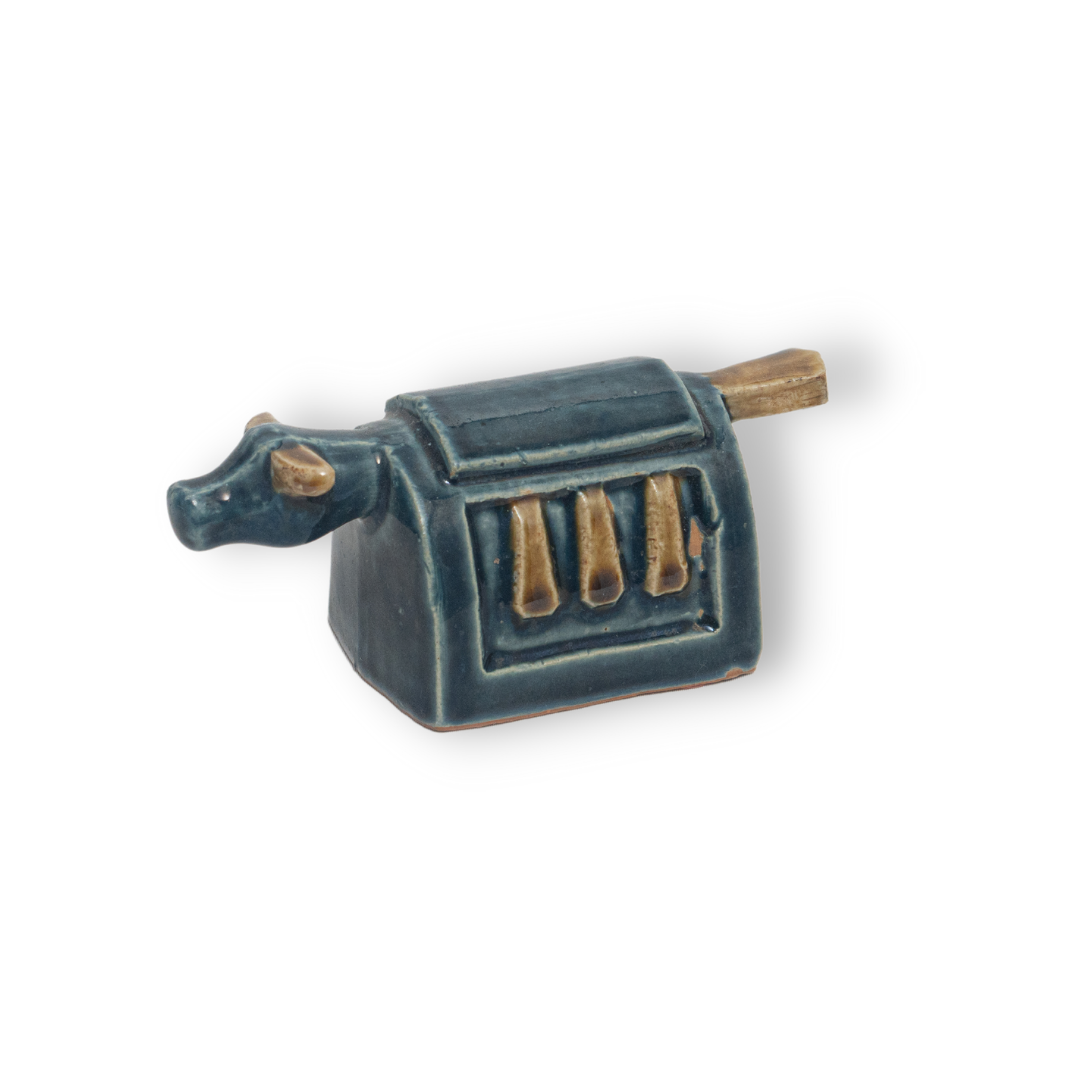 Tượng Trâu Mõ Gốm Sứ Trang Trí Bàn Làm Việc | Decor Phòng Khách | Phong Thủy | Thủy Sinh Tiểu Cảnh (Mini Cute)