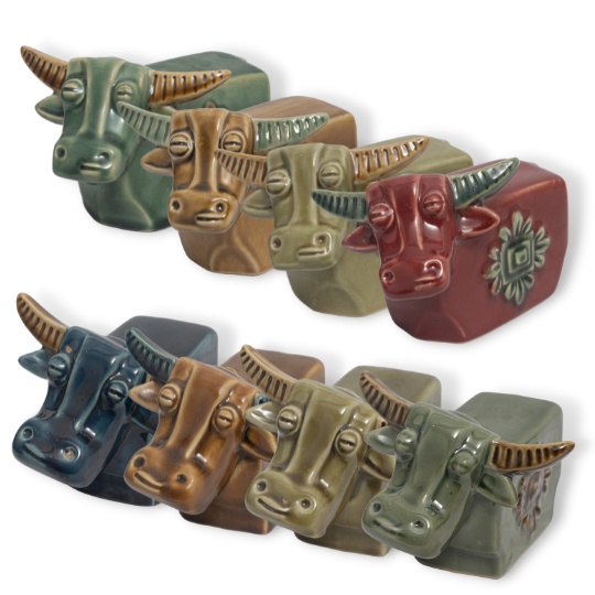 Tượng Trâu Gốm Sứ Trang Trí Bàn Làm Việc | Decor Phòng Khách | Phong Thủy | Thủy Sinh Tiểu Cảnh (Mini Cute)