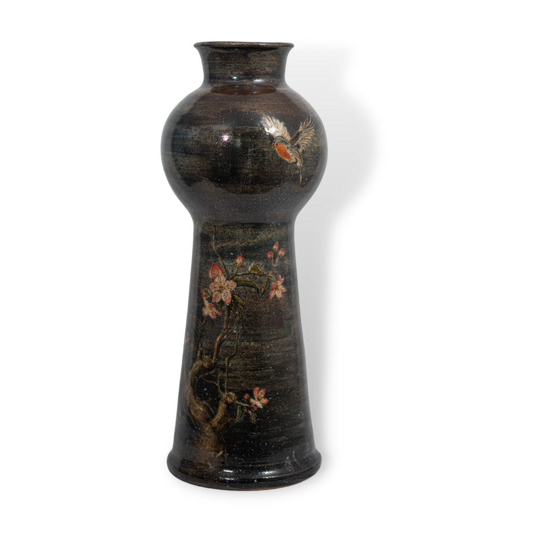 Bình Chim Đậu Cành Đào