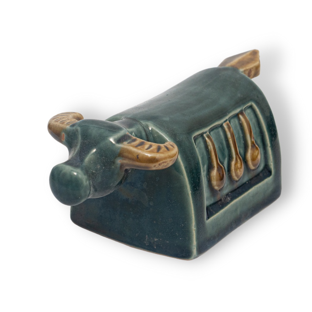 Tượng Trâu Mõ Gốm Sứ Trang Trí Bàn Làm Việc | Decor Phòng Khách | Phong Thủy | Thủy Sinh Tiểu Cảnh (Mini Cute)