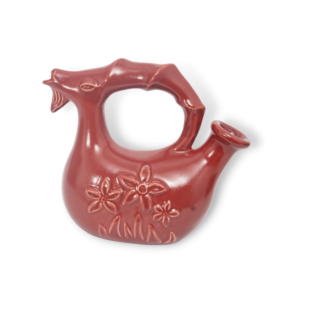 Bình Rót Rượu Vang Hình Tượng Con Dê | Đựng Nước Hoa Quả | Trang Trí Bàn Làm Việc | Decor Phòng Khách (Gốm Sứ 2L)