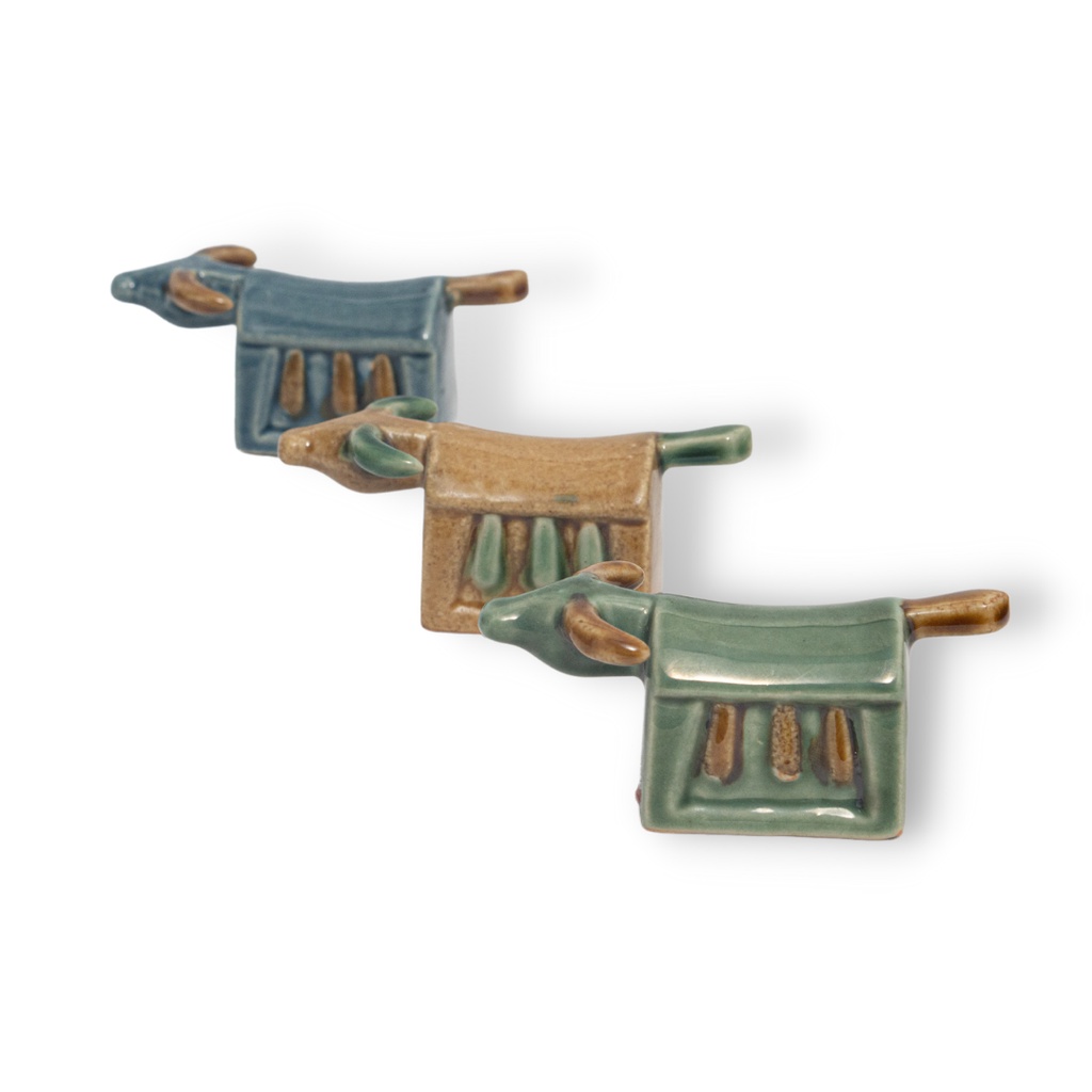 Tượng Trâu Mõ Gốm Sứ Trang Trí Bàn Làm Việc | Decor Phòng Khách | Phong Thủy | Thủy Sinh Tiểu Cảnh (Mini Cute)