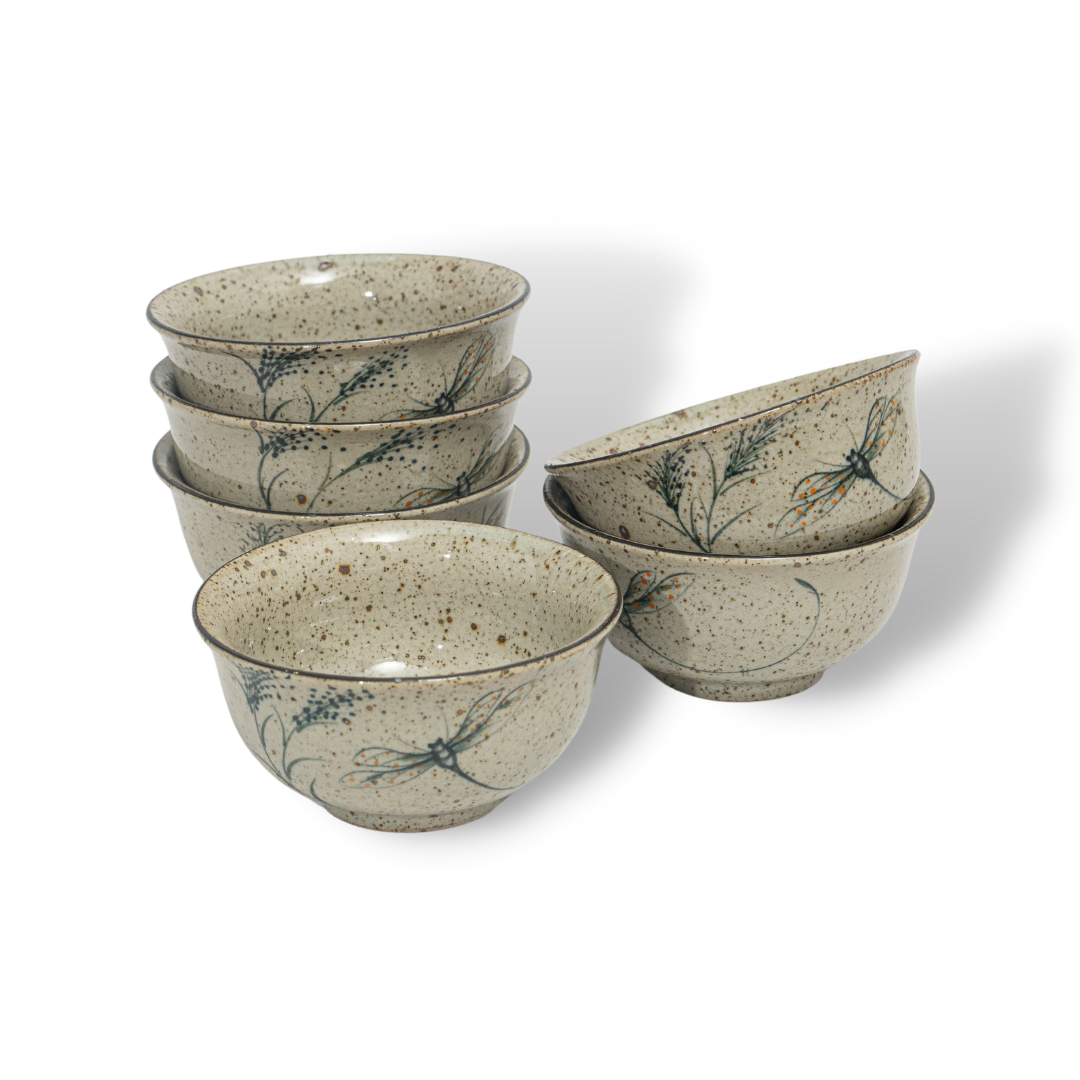 Bát Ăn Cơm Miệng Loe Chuồn Chuồn Men Tiêu