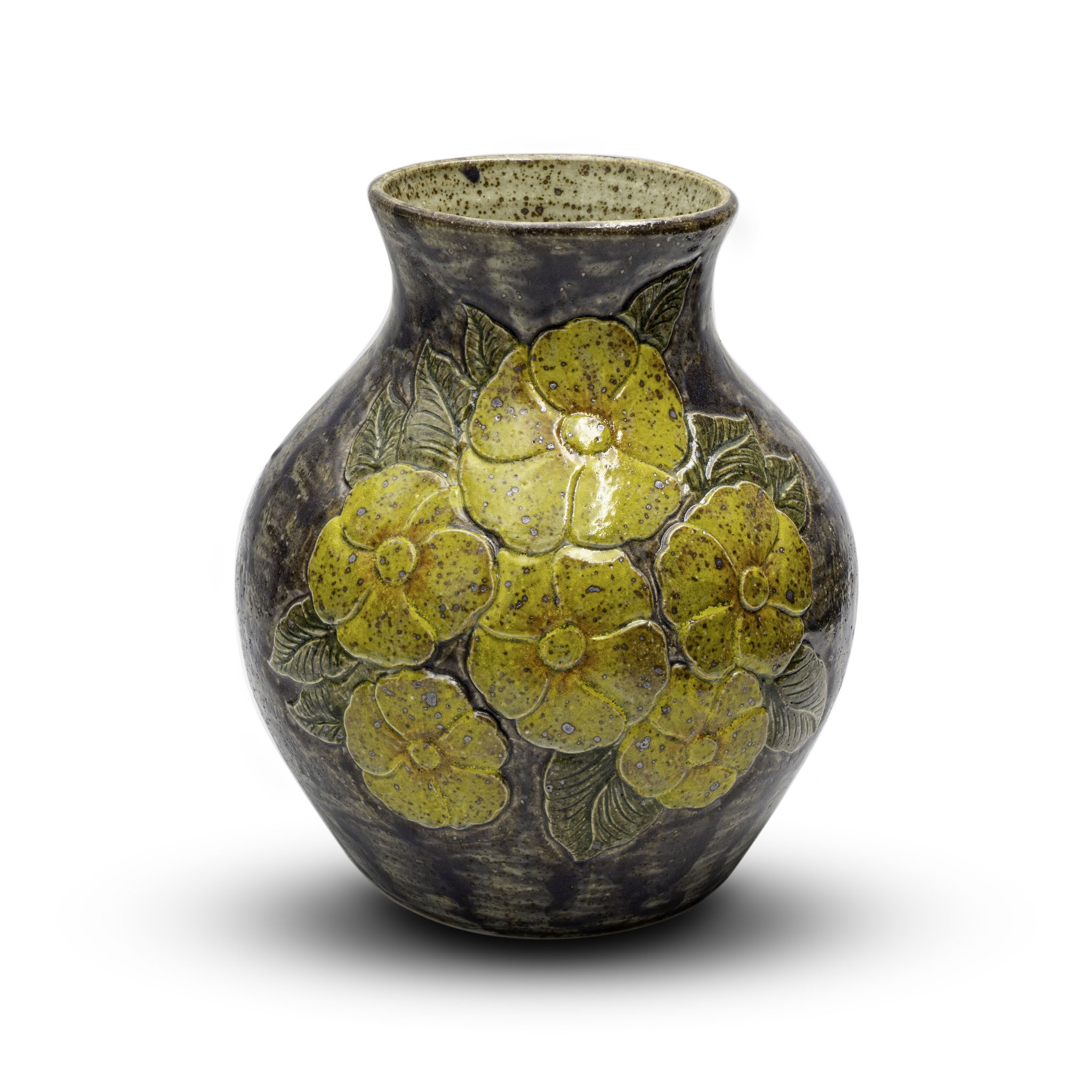 Bình Men Tím Hoa Dừa Cạn