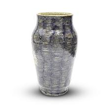 Bình Men Tiêu Tím Hoa Cúc Trắng