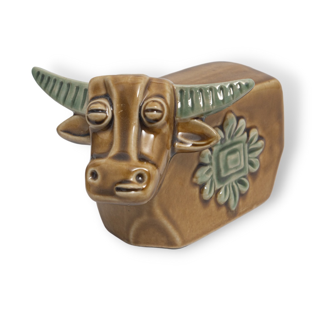 Tượng Trâu Gốm Sứ Trang Trí Bàn Làm Việc | Decor Phòng Khách | Phong Thủy | Thủy Sinh Tiểu Cảnh (Mini Cute)