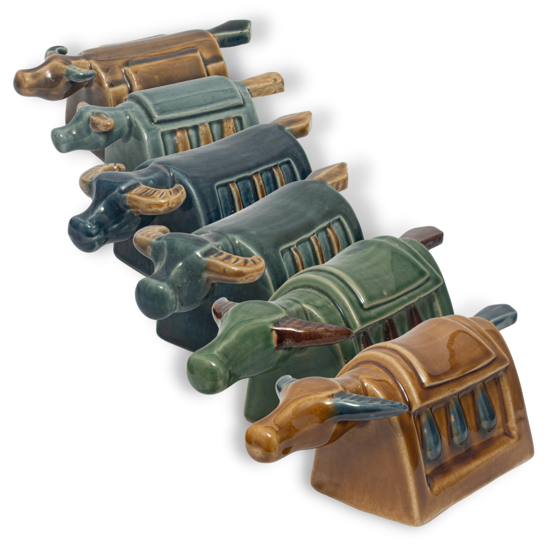 Tượng Trâu Mõ Gốm Sứ Trang Trí Bàn Làm Việc | Decor Phòng Khách | Phong Thủy | Thủy Sinh Tiểu Cảnh (Mini Cute)