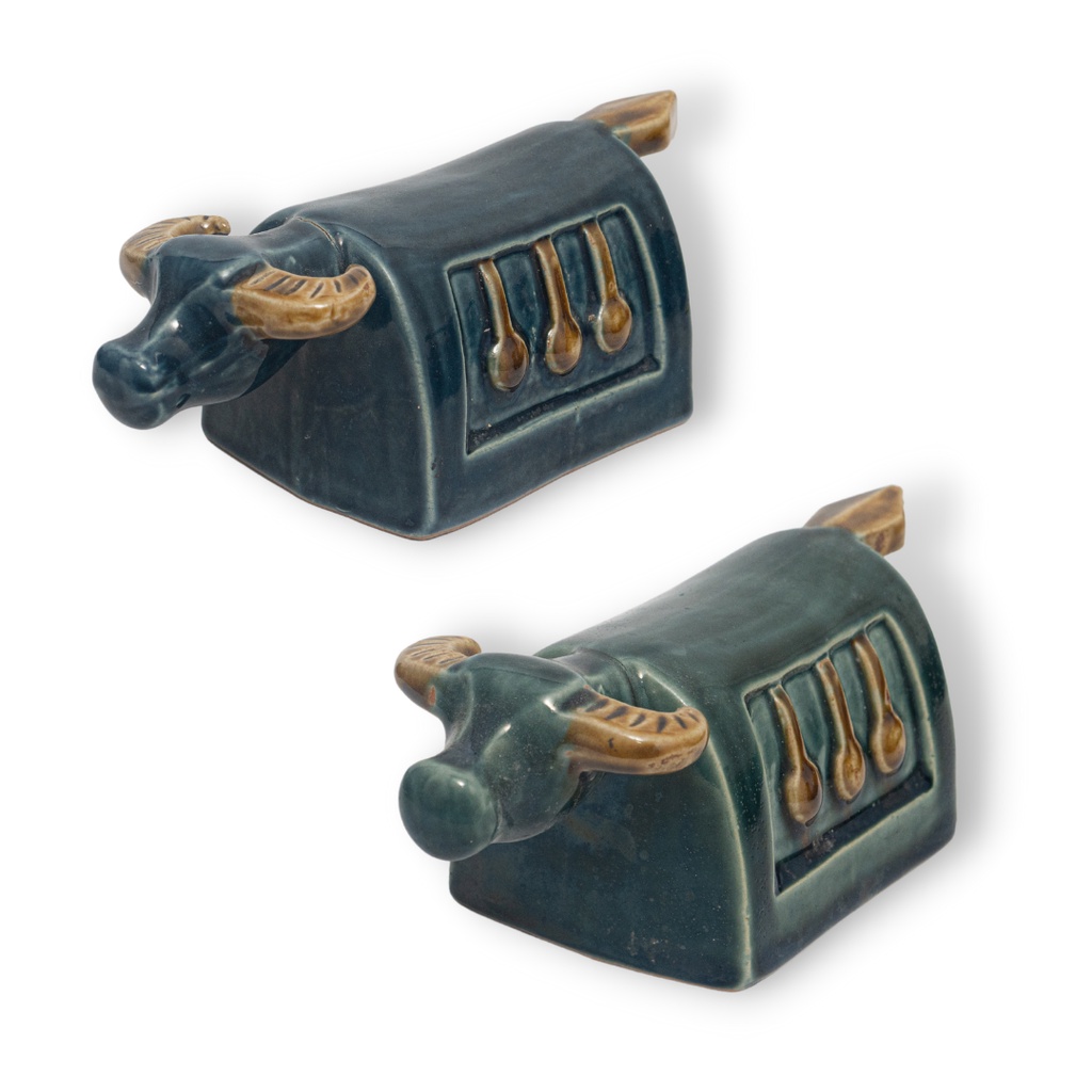 Tượng Trâu Mõ Gốm Sứ Trang Trí Bàn Làm Việc | Decor Phòng Khách | Phong Thủy | Thủy Sinh Tiểu Cảnh (Mini Cute)