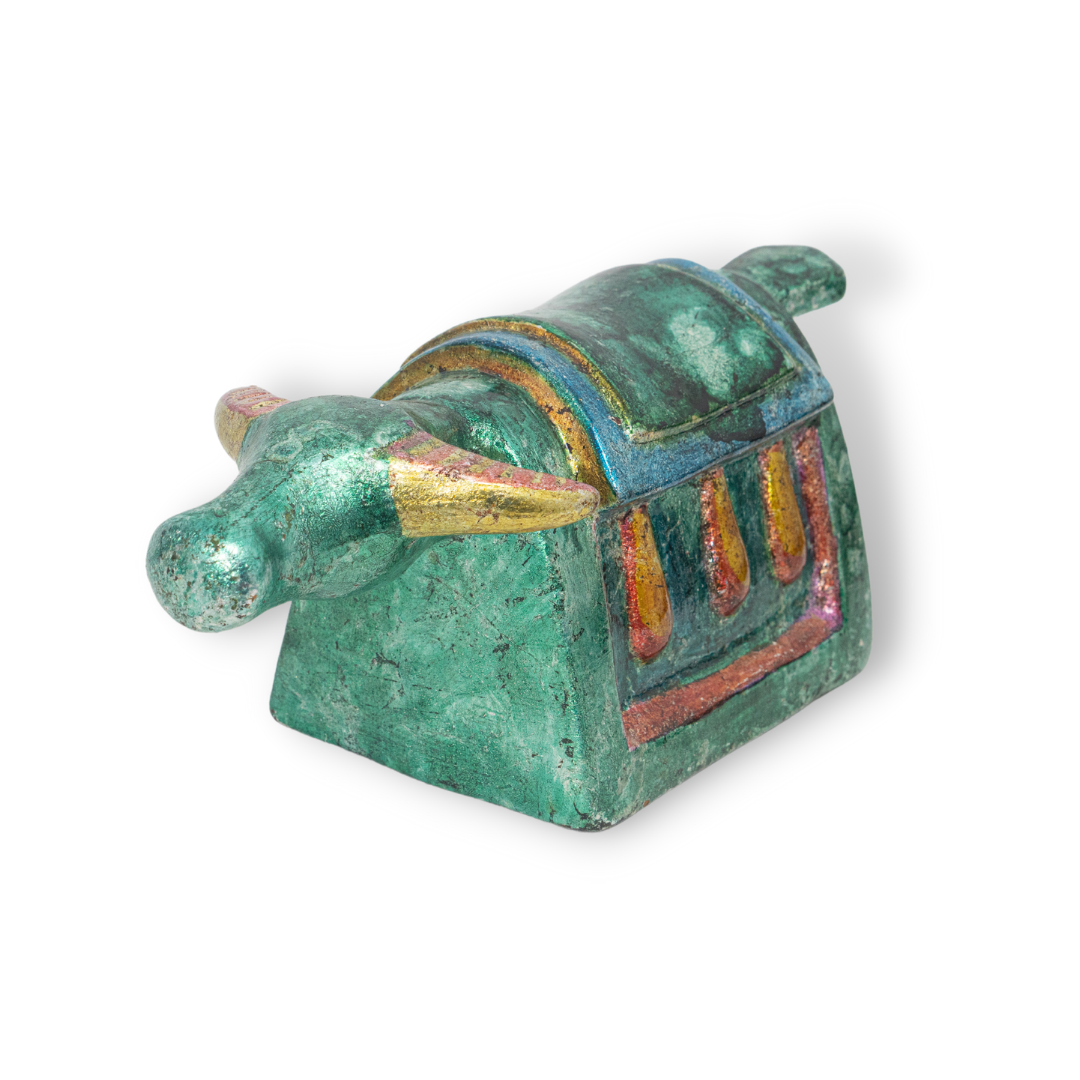 Tượng Trâu Gốm Sứ Sơn Mài Trang Trí Bàn Làm Việc | Decor Phòng Khách | Phong Thủy | Thủy Sinh Tiểu Cảnh (Mini Cute)