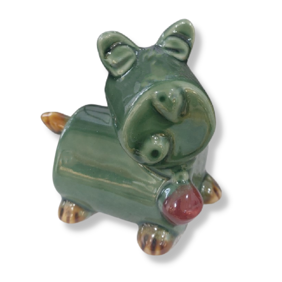 Tượng Cún Gốm Sứ Trang Trí Bàn Làm Việc | Decor Phòng Khách | Phong Thủy | Thủy Sinh Tiểu Cảnh (Mini Cute)