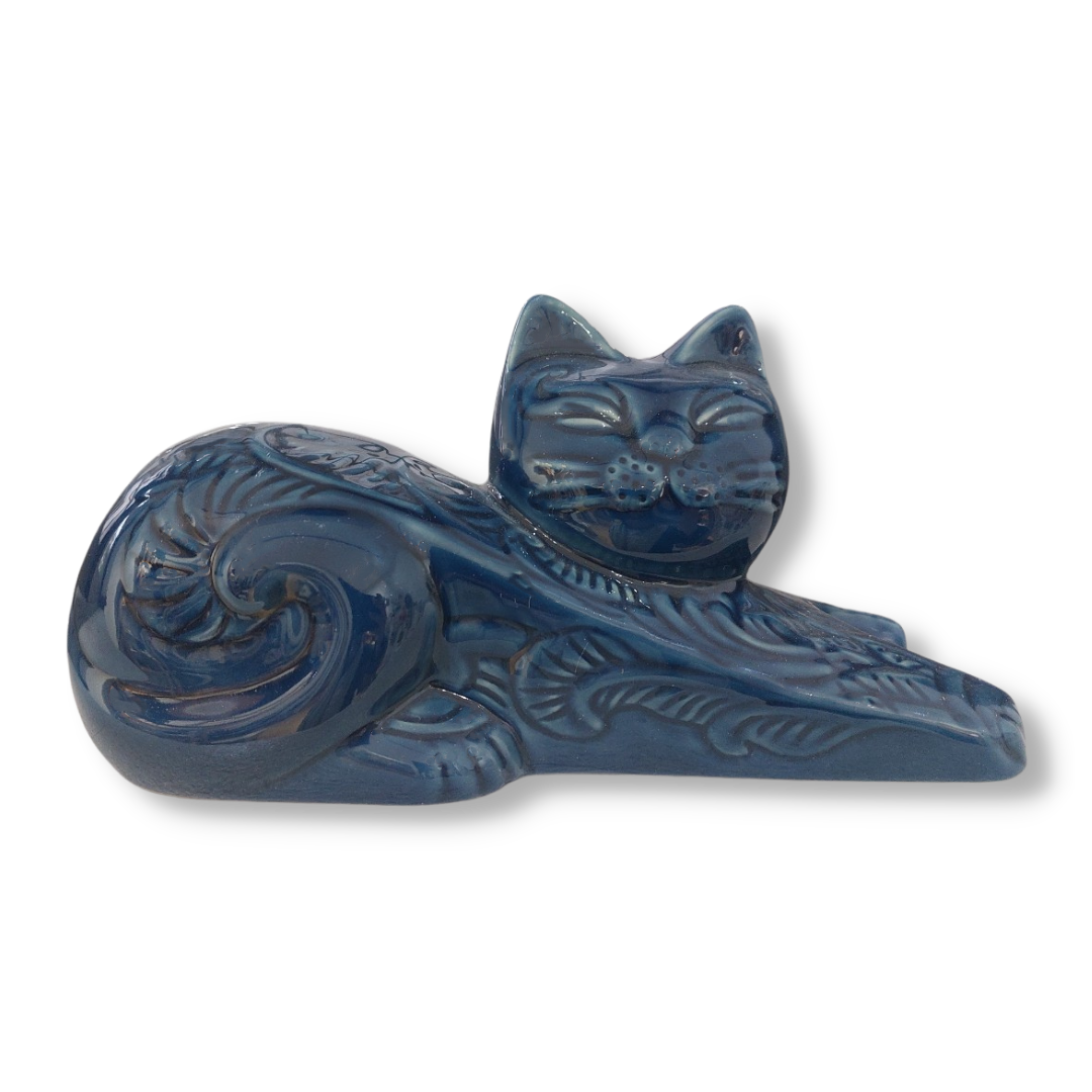 Tượng Mèo Gốm Sứ Trang Trí Bàn Làm Việc | Decor Phòng Khách | Phong Thủy | Thủy Sinh Tiểu Cảnh (Mini Cute)