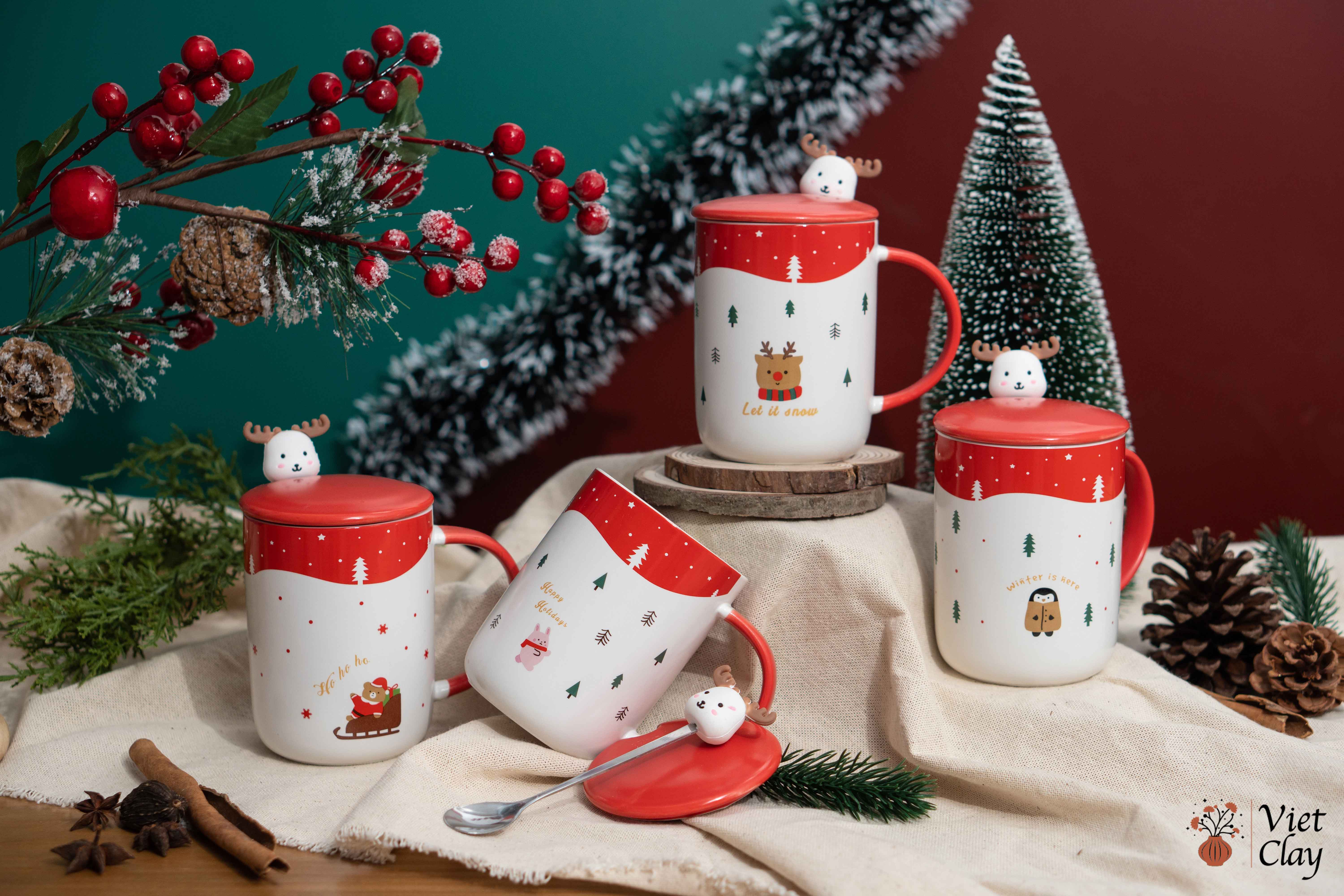 Cốc sứ Tuần lộc