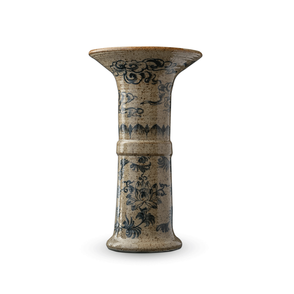 Bình Hoa Men Tiêu Hoa Sen Miệng Loe