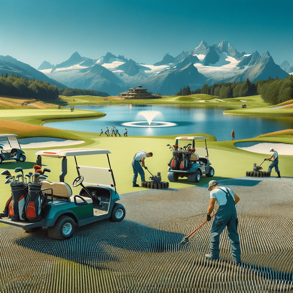 xăm đất sân golf