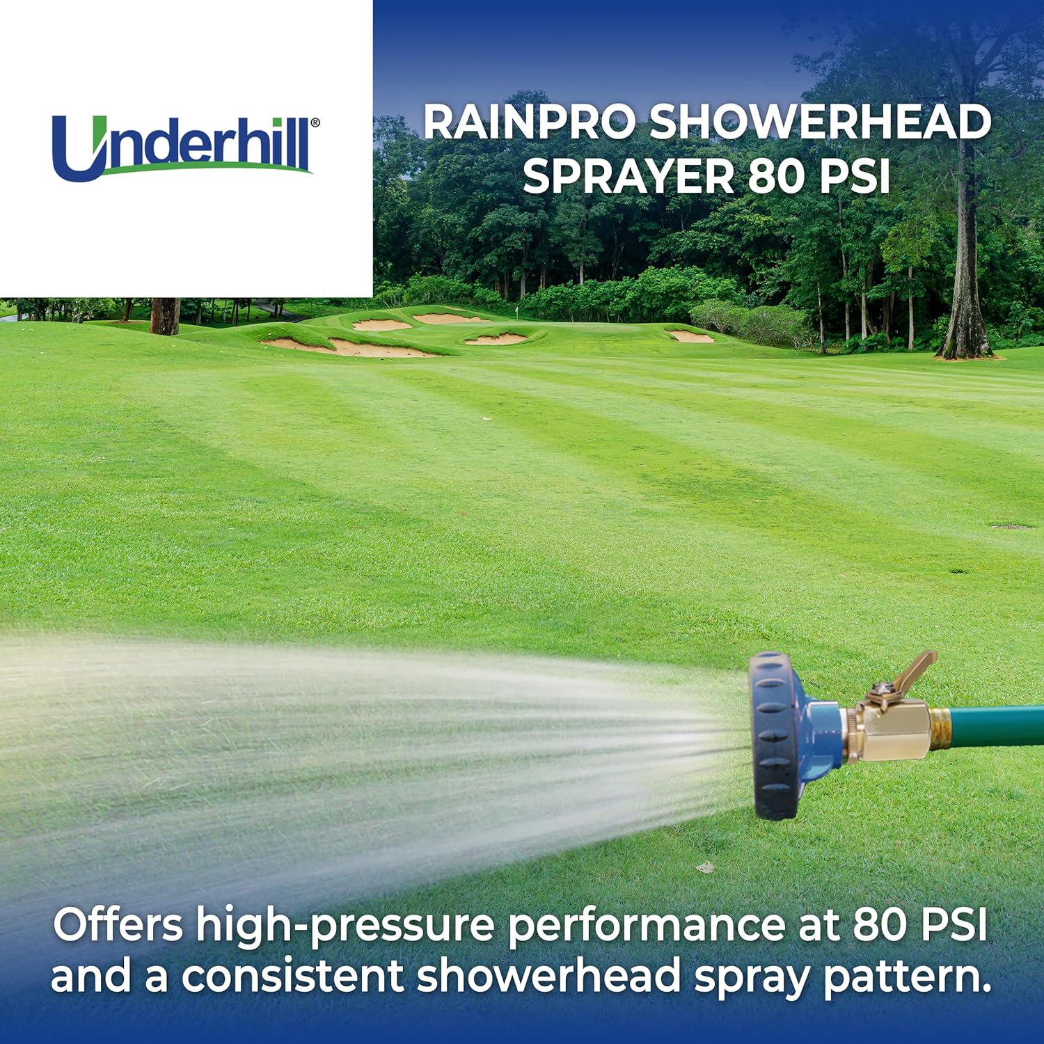 Vòi phun hoa sen Underhill cho sân golf - Đầu vào ren 3/4in - 40 GPM 80 PSI - SHN-75