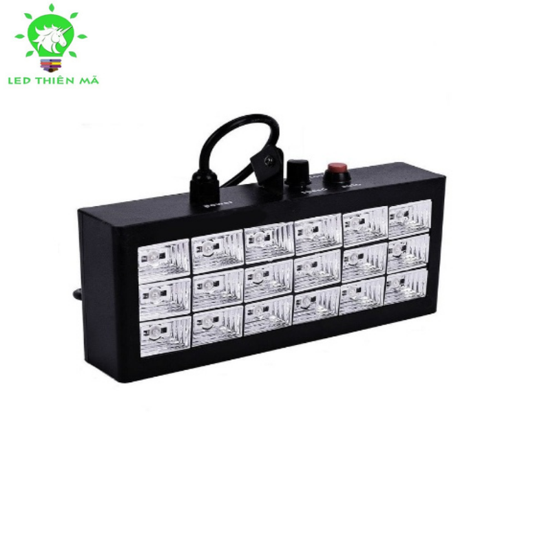 Đèn sân khấu chớp pha 18led Trắng- Led Thiên Mã