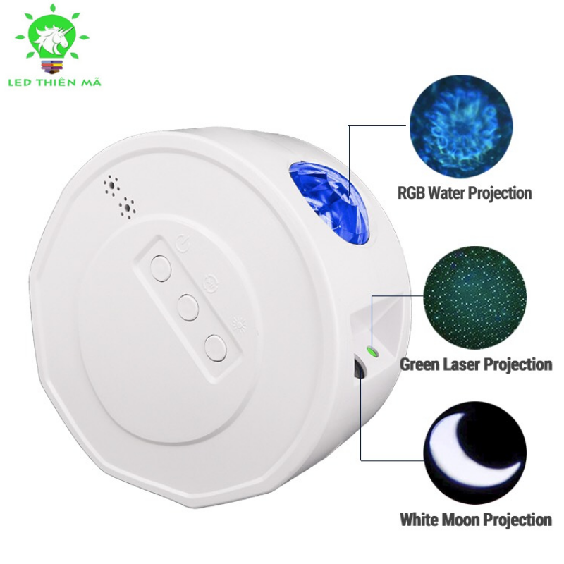 Đèn sân khấu tích điện vầng trăng RGB Led Thiên Mã