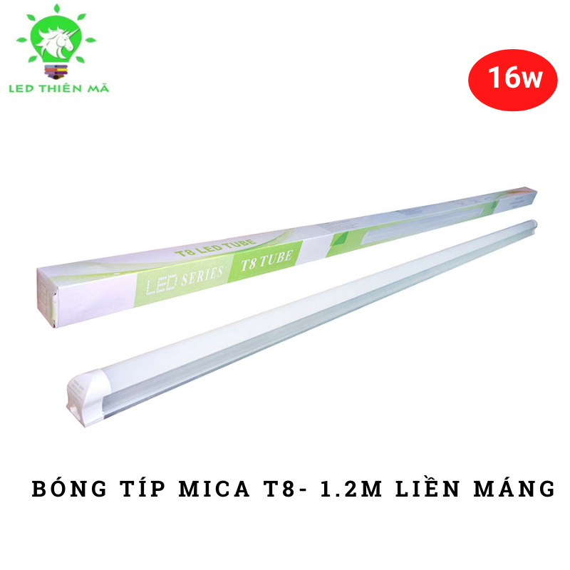 Đèn tuýp Mica T8- 1m2 liền máng - Led Thiên Mã
