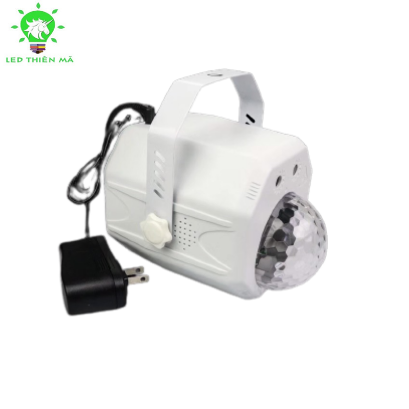 Đèn lazer chiếu điểm 16 hiệu ứng vỏ trắng/ đen có remote  Led Thiên Mã