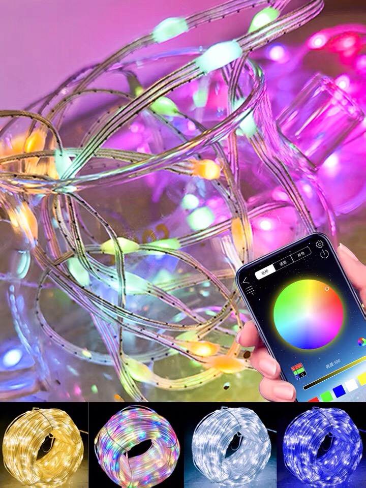 Led Dây cảm ứng chống nước điều chỉnh qua điện thoại