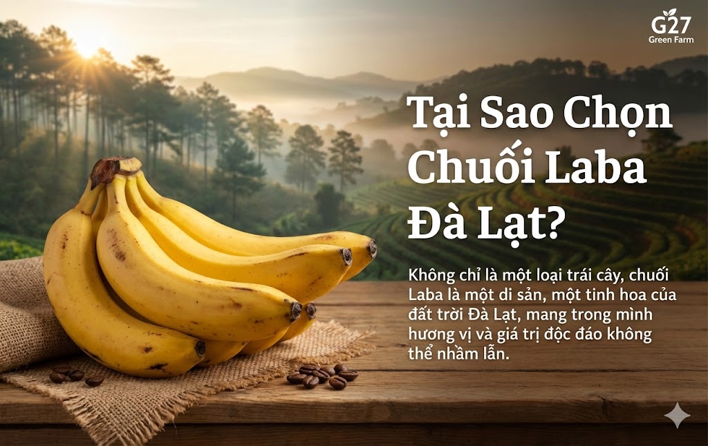 Chuối Laba Đà Lạt - G27 Green Farm