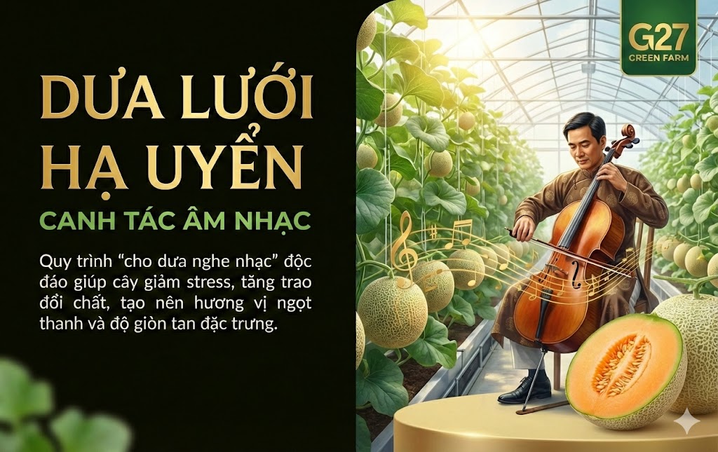 Vườn dưa nghe nhạc - khởi đầu cho sự thăng hoa về hương vị