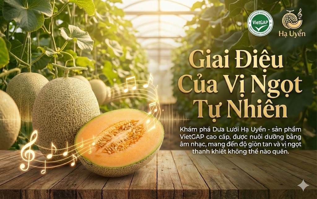 Dưa lưới Hạ Uyển - Giai điệu của vị ngọt tự nhiên